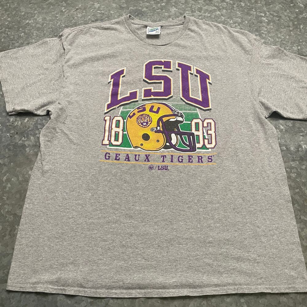 LSU Geaux Tigers 1883 Shirt 2XL 47 Vintage Tubular Louisiana State University